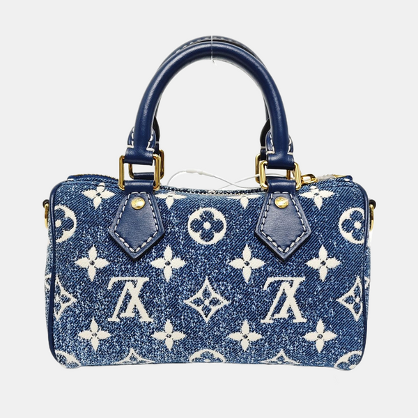 SPEEDY Nano Monogram Denim Blue
