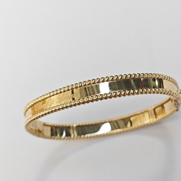 Perlée Signature 18k Gold Bangle