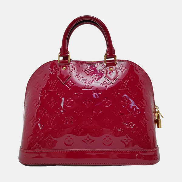 Authenticated pre-owned ALMA PM Patent Leather Red - Top Handle Bag at Looply