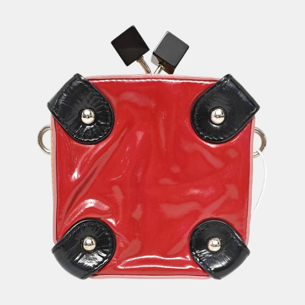 Patent Leather Shoulder Bag Red