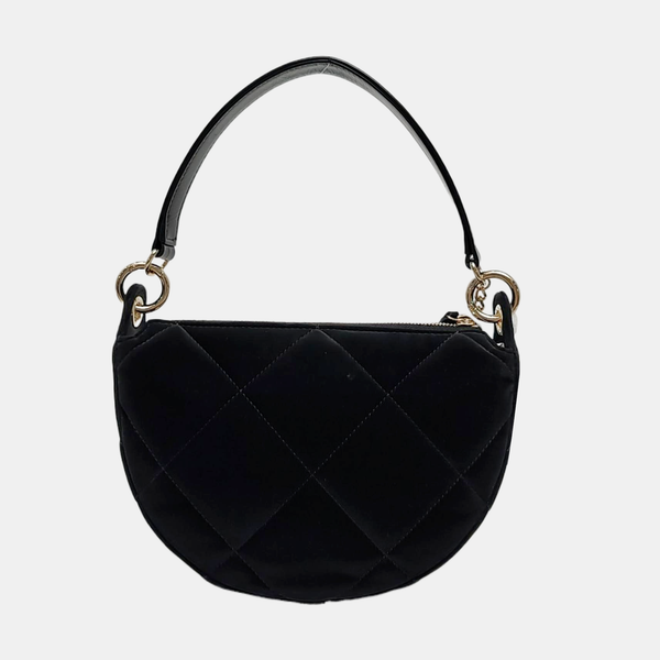Quilted Velvet Black