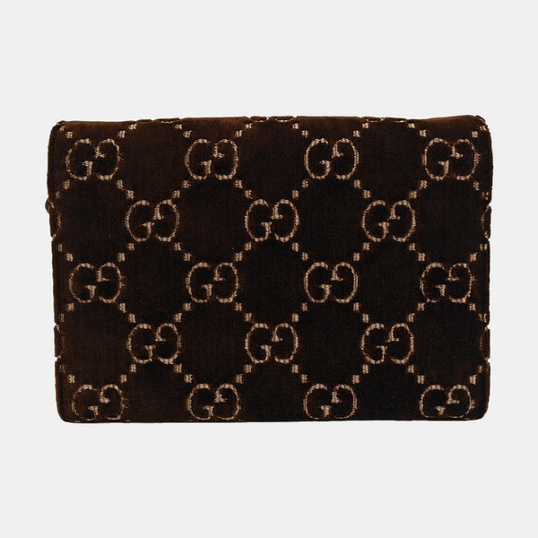 Dionysus Mini Monogram Velvet Brown