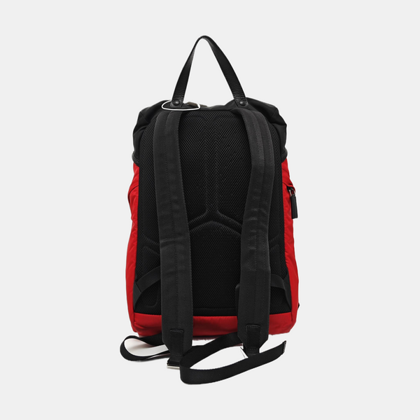 Nylon Backpack Red