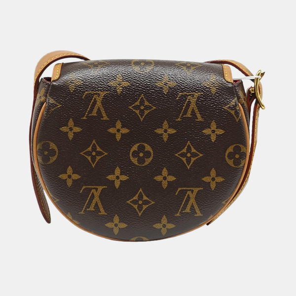 TAMBOURINE Monogram Coated Canvas Brown