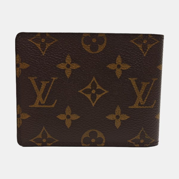 MULTIPLE Monogram Coated Canvas Brown Wallet
