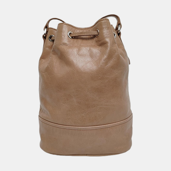 Calfskin Bucket Bag Brown