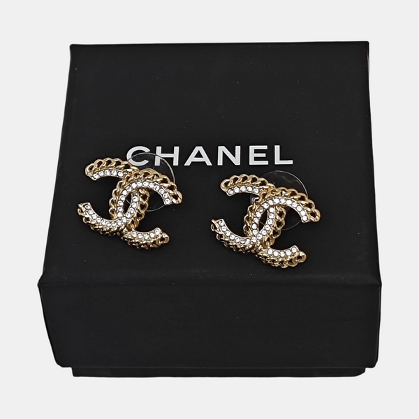 Metal Gold Stud Earrings