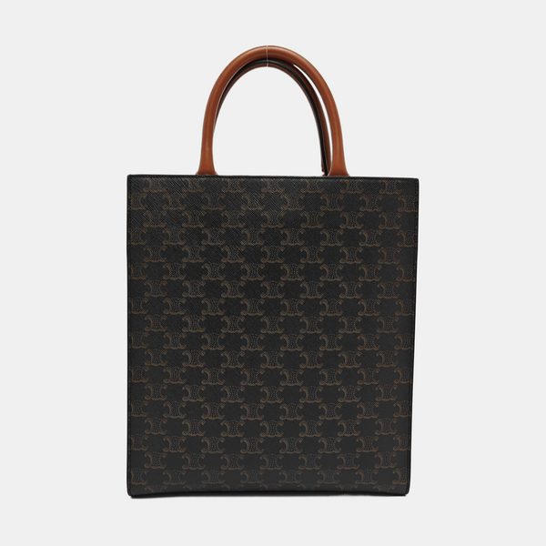 CABAS CELINE Small Coated Canvas Brown