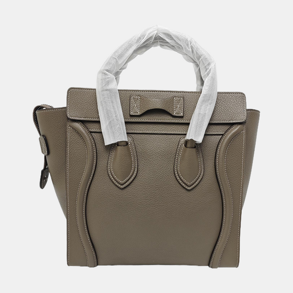 LUGGAGE Quilted Calfskin Gray