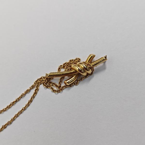 Tiffany Knot 18k Gold Necklace