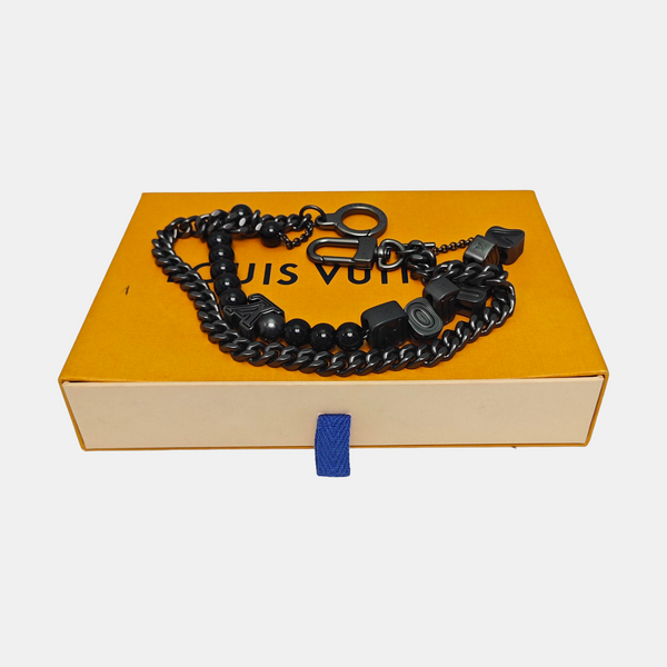 Metal Bag Charm Black