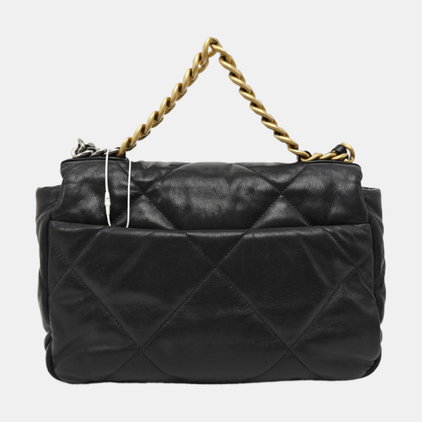 CHANEL 19 Small Quilted Lambskin Black