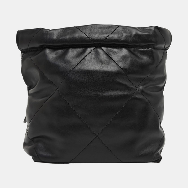 CHANEL 22 Mini Quilted Calfskin Black