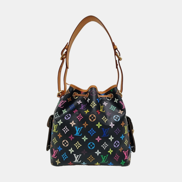 LV × TM NÉONOÉ MM Monogram Coated Canvas Black