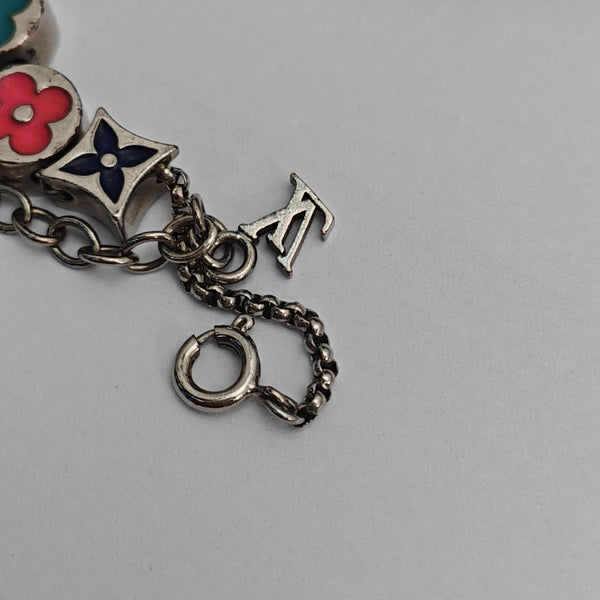 LV COLORS BEADS Metal Silver Necklace