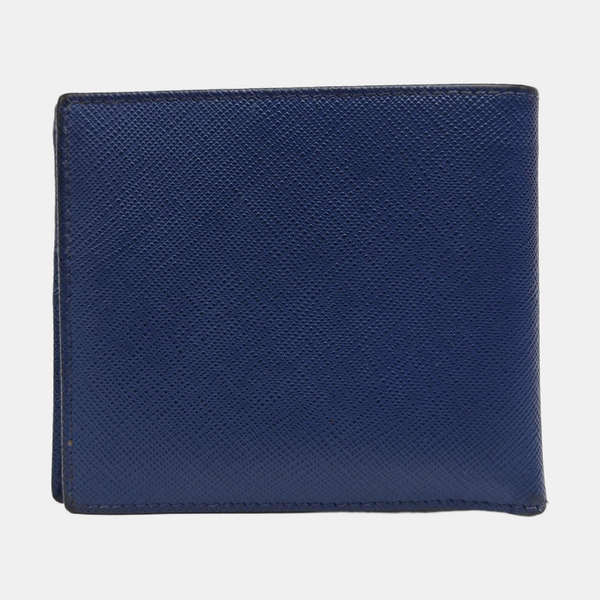 Saffiano Calfskin Card Holder Blue