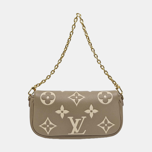 IVY Monogram Calfskin Gray