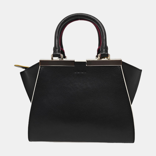 Authenticated pre-owned 3Jours Calfskin Black - Top Handle Bag at Looply