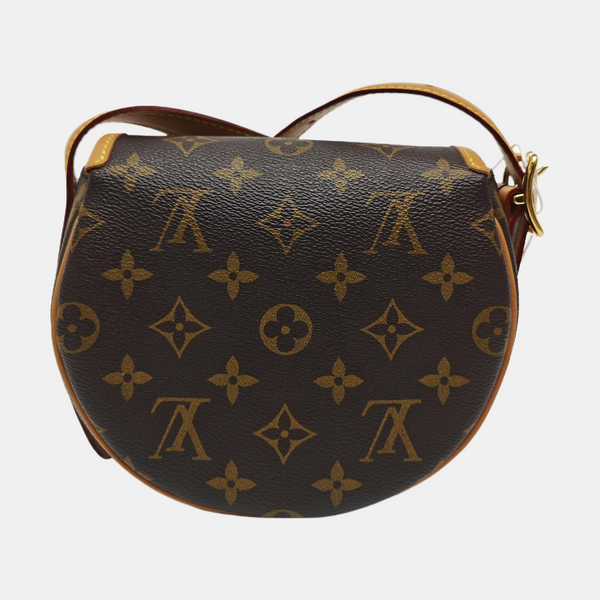 TAMBOURINE Monogram Coated Canvas Brown