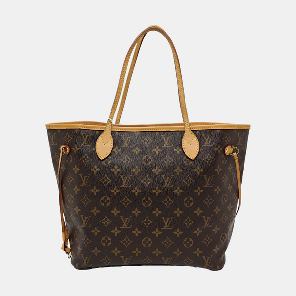 NEVERFULL MM Monogram Coated Canvas Brown
