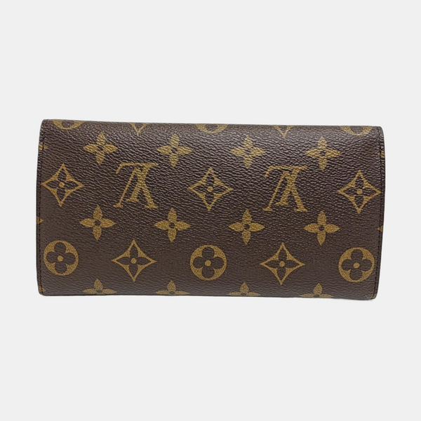 JOSÉPHINE Monogram Coated Canvas Brown Wallet