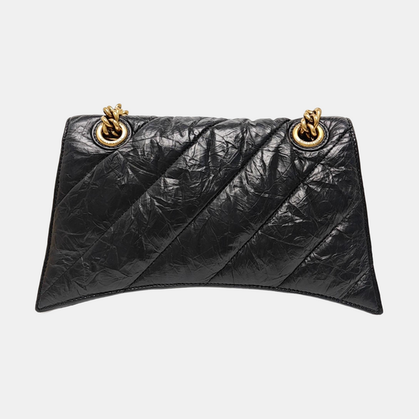Crush Small Quilted Calfskin Black