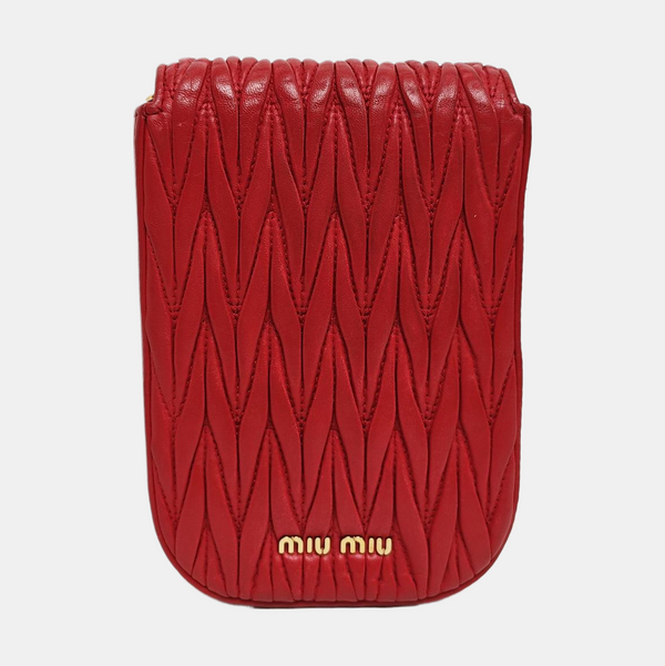 Matelassé Lambskin Red