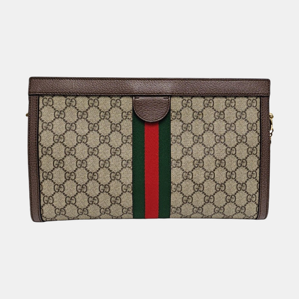 Authenticated pre-owned Ophidia Medium Monogram Coated Canvas Beige - Shoulder Bag at Looply