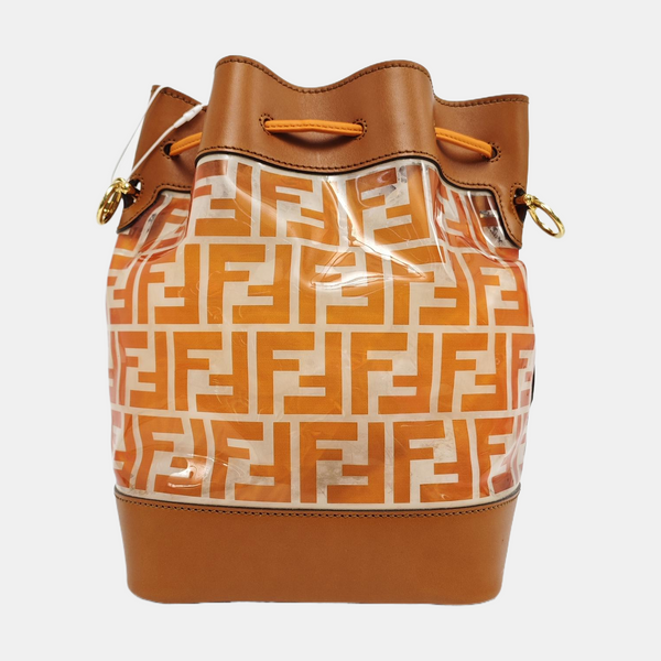 Authenticated pre-owned Mon Tresor Small Special Material Brown - Bucket Bag at Looply