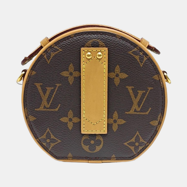 BOITE CHAPEAU Mini Monogram Coated Canvas Brown