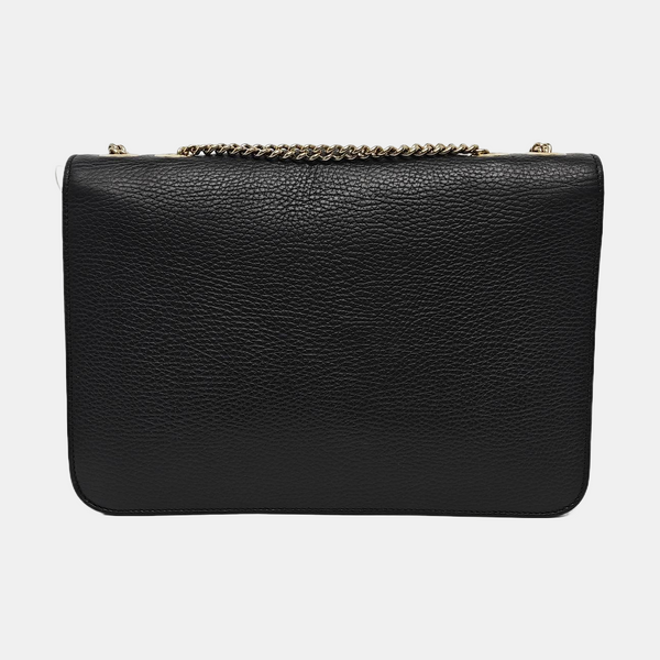 Authenticated pre-owned Interlocking G Large Calfskin Black - Shoulder Bag at Looply