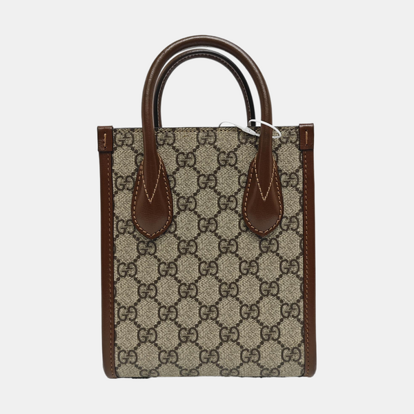 Retro Mini Monogram Coated Canvas Beige