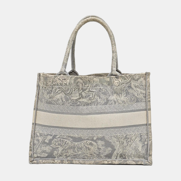 Book Tote Medium Canvas Gray