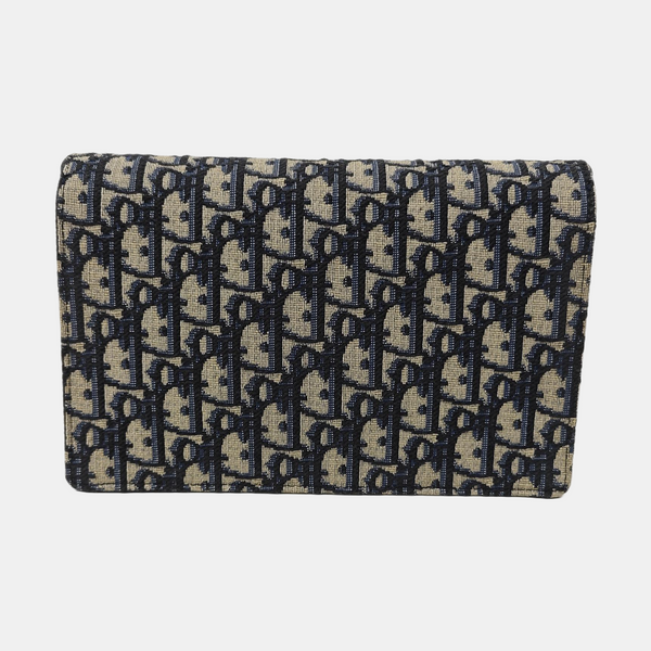 Saddle Mini Oblique Canvas Blue