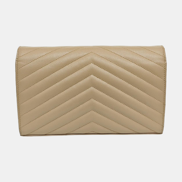 MONOGRAM Medium Chevron Calfskin Beige