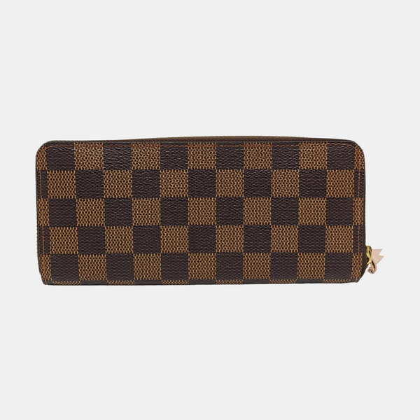 CLÉMENCE Damier Ebene Coated Canvas Brown Wallet