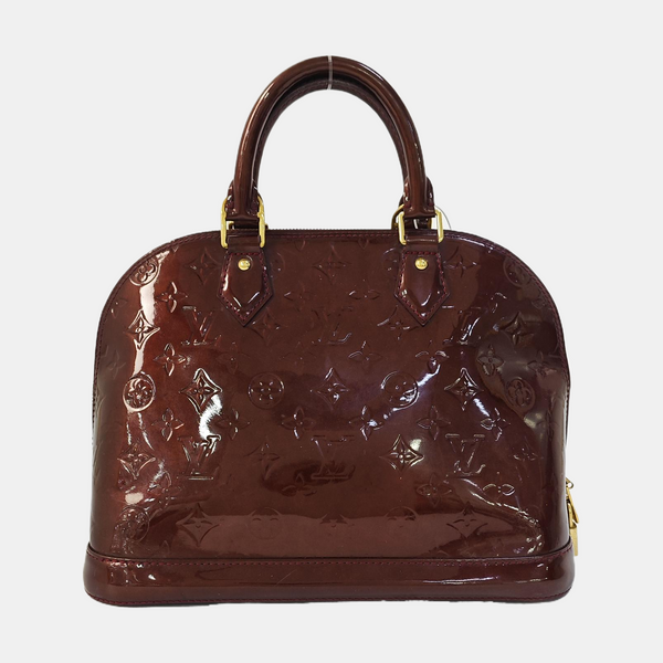 ALMA PM Monogram Patent Leather Red