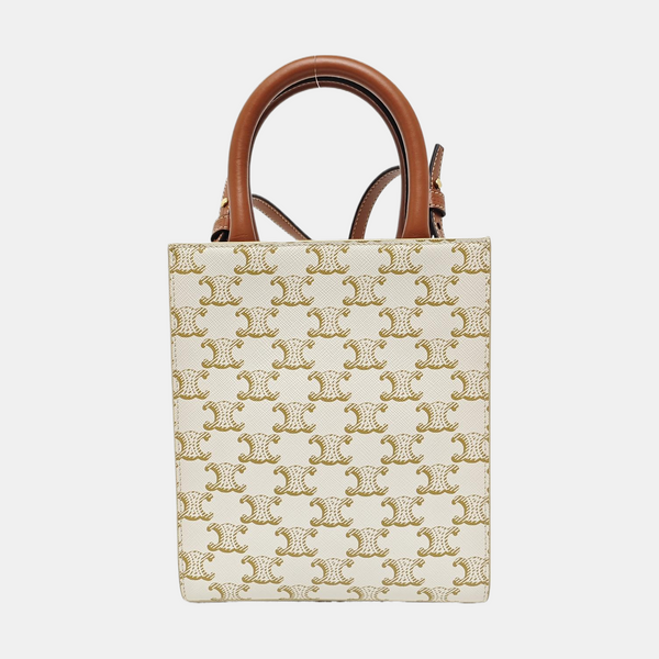 CABAS CELINE Mini Coated Canvas White
