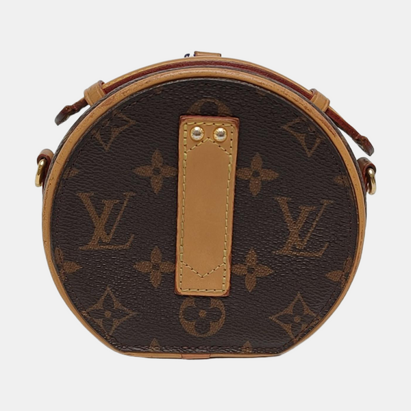 BOITE CHAPEAU Mini Monogram Coated Canvas Brown