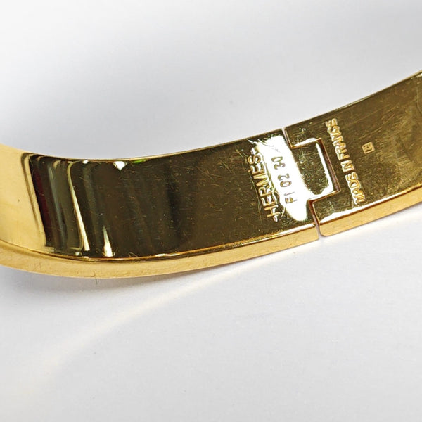 Clic H Metal Gold Bangle