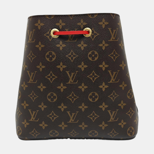 NÉONOÉ MM Monogram Coated Canvas Brown