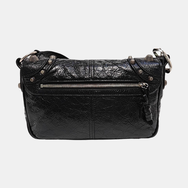 Calfskin Shoulder Bag Black