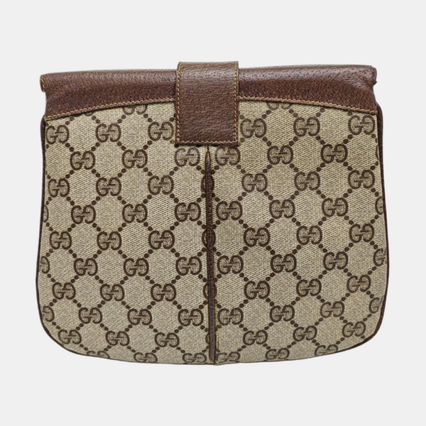 Monogram Coated Canvas Shoulder Bag Beige