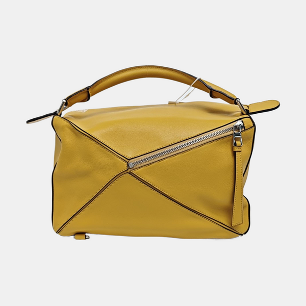 Puzzle Medium Calfskin Yellow