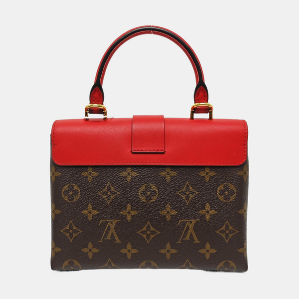 LOCKY BB Monogram Coated Canvas Red