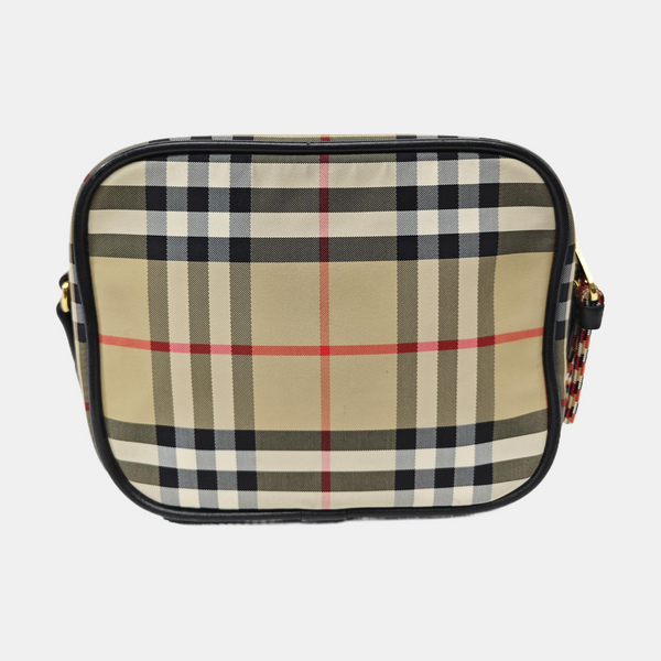 Nylon Shoulder Bag Beige