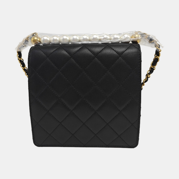 Quilted Lambskin Mini Black