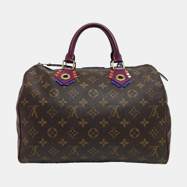 SPEEDY 30 Monogram Coated Canvas Brown