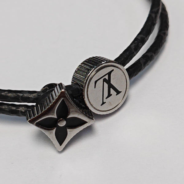 Coated Canvas Black Bangle