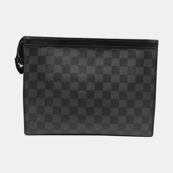 Pochette Voyag MM Damier Graphite Coated Canvas Gray